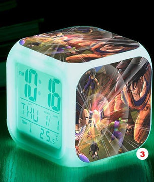 Dragon Ball Z LED Alarm Clock Kid Watch 7 color Flash Night Light Digital Clocks Action Figures - Lusy Store