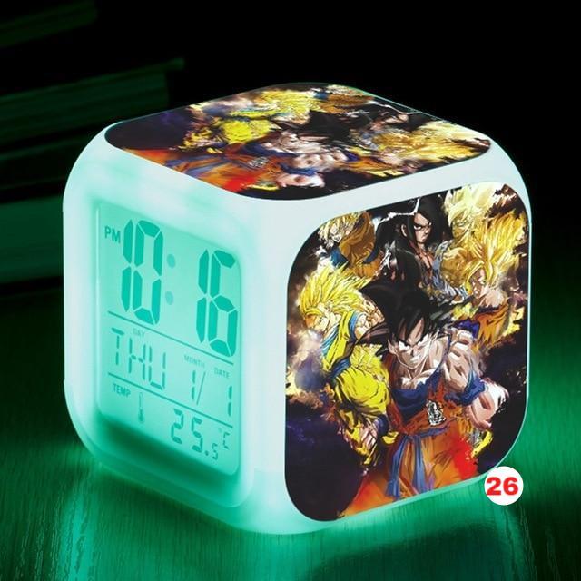 Dragon Ball Z LED Alarm Clock Kid Watch 7 color Flash Night Light Digital Clocks Action Figures - Lusy Store