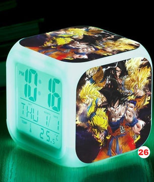 Dragon Ball Z LED Alarm Clock Kid Watch 7 color Flash Night Light Digital Clocks Action Figures - Lusy Store