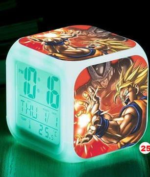 Dragon Ball Z LED Alarm Clock Kid Watch 7 color Flash Night Light Digital Clocks Action Figures - Lusy Store
