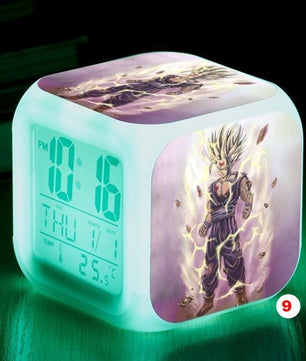 Dragon Ball Z LED Alarm Clock Kid Watch 7 color Flash Night Light Digital Clocks Action Figures - Lusy Store