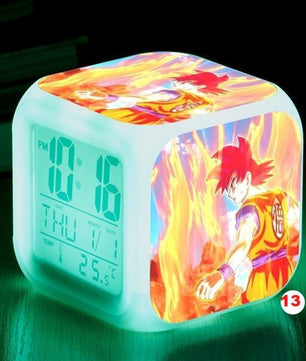 Dragon Ball Z LED Alarm Clock Kid Watch 7 color Flash Night Light Digital Clocks Action Figures - Lusy Store