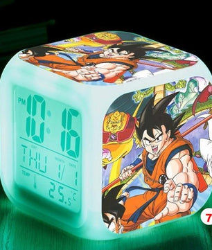 Dragon Ball Z LED Alarm Clock Kid Watch 7 color Flash Night Light Digital Clocks Action Figures - Lusy Store