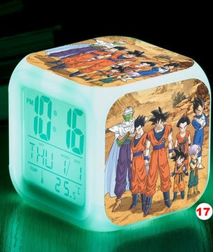 Dragon Ball Z LED Alarm Clock Kid Watch 7 color Flash Night Light Digital Clocks Action Figures - Lusy Store