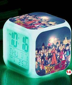 Dragon Ball Z LED Alarm Clock Kid Watch 7 color Flash Night Light Digital Clocks Action Figures - Lusy Store