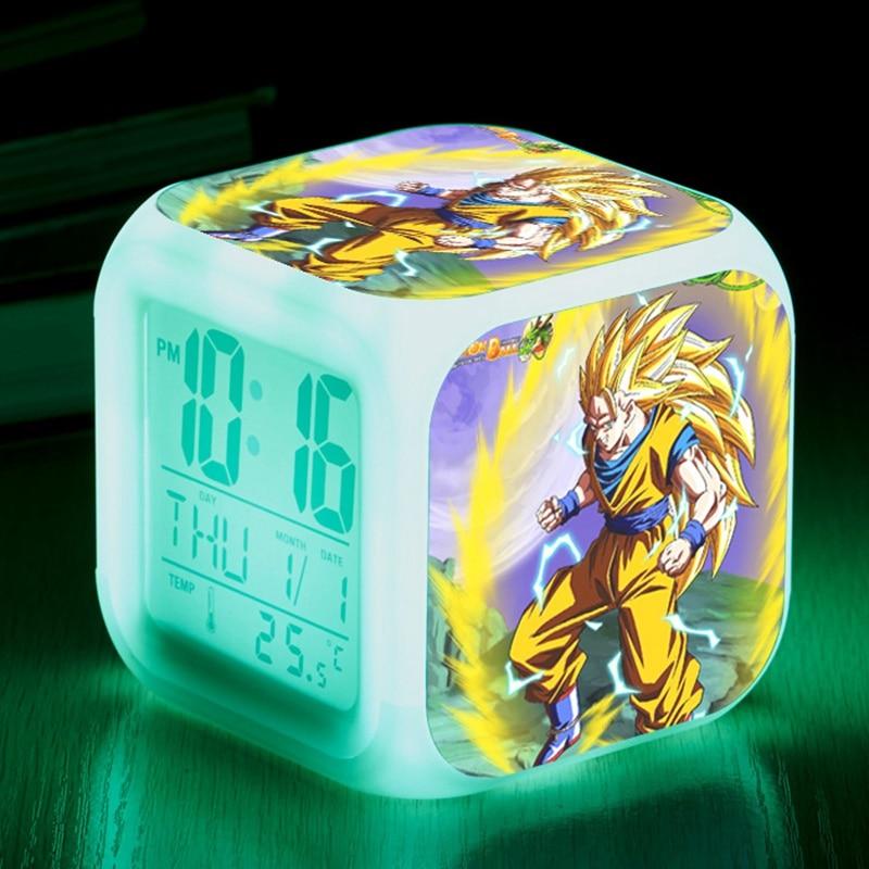 Dragon Ball Z LED Alarm Clock Kid Watch 7 color Flash Night Light Digital Clocks Action Figures - Lusy Store