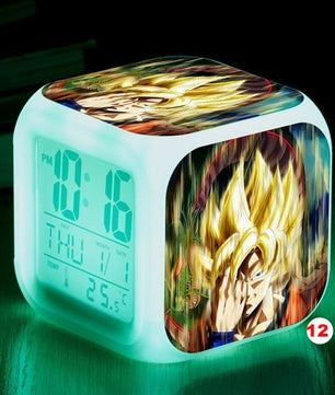 Dragon Ball Z LED Alarm Clock Kid Watch 7 color Flash Night Light Digital Clocks Action Figures - Lusy Store
