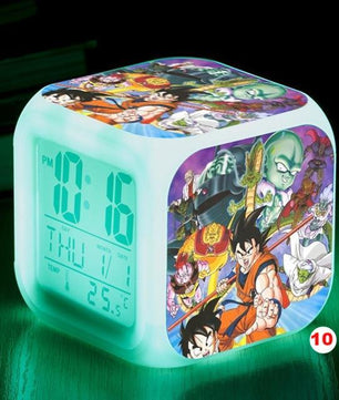 Dragon Ball Z LED Alarm Clock Kid Watch 7 color Flash Night Light Digital Clocks Action Figures - Lusy Store