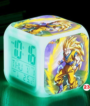 Dragon Ball Z LED Alarm Clock Kid Watch 7 color Flash Night Light Digital Clocks Action Figures - Lusy Store