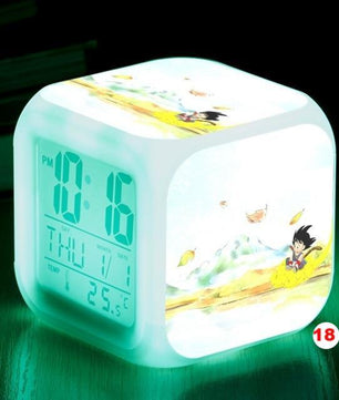 Dragon Ball Z LED Alarm Clock Kid Watch 7 color Flash Night Light Digital Clocks Action Figures - Lusy Store