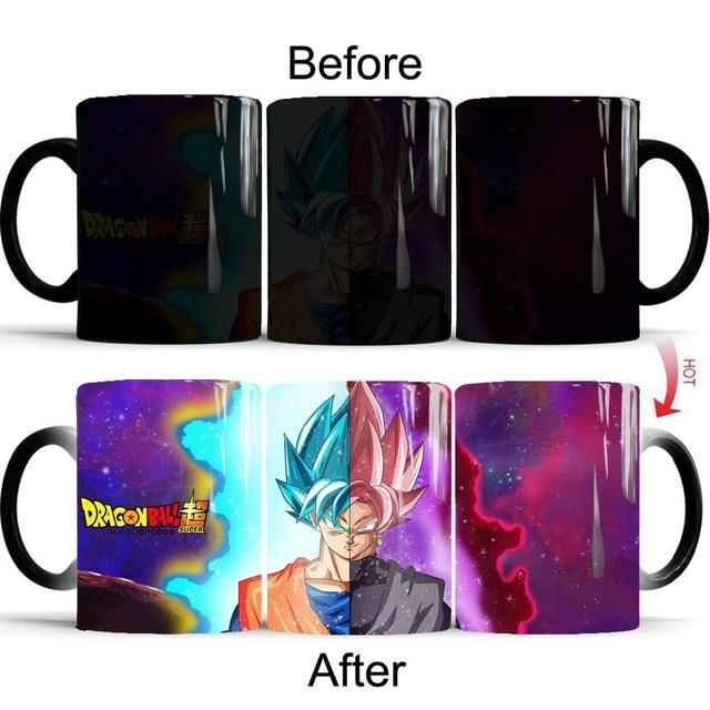 Dragon Ball Z Super Saiyan Mug Color Changing Mugs Coffee Tea Cup - Lusy Store