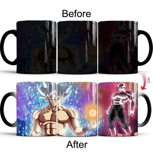 Dragon Ball Z Super Saiyan Mug Color Changing Mugs Coffee Tea Cup - Lusy Store