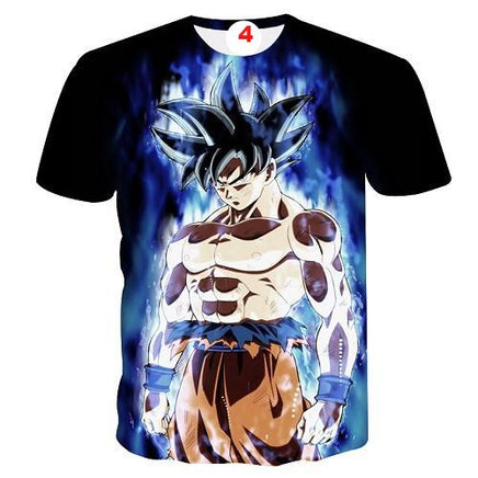 Dragon Ball Z T-shirts Mens Summer 3D Printing T Shirt Tops Tee - Lusy Store