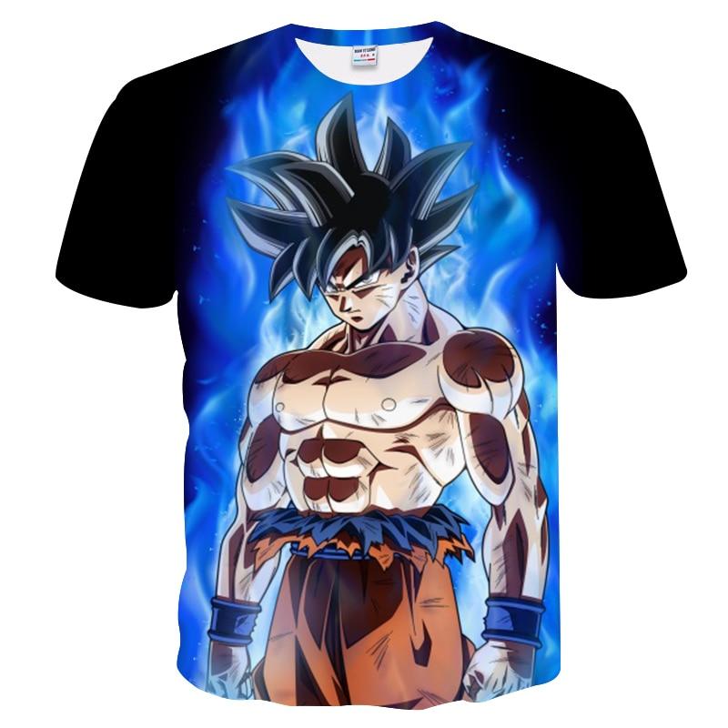 Dragon Ball Z T-shirts Mens Summer 3D Printing T Shirt Tops Tee - Lusy Store