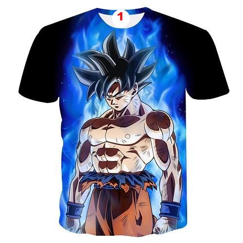 Dragon Ball Z T-shirts Mens Summer 3D Printing T Shirt Tops Tee - Lusy Store