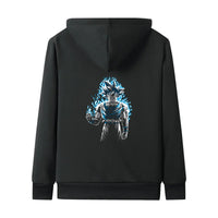 Dragon Ball Zip Hoodie dbz Goku Jacket Warm Coat Thick Lambswool Hoodies - Lusy Store LLC