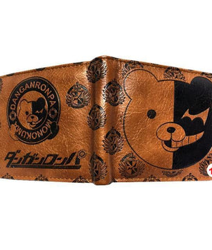 Dragonball z Logo Brown Bifold Wallet Men Card Holder - Lusy Store