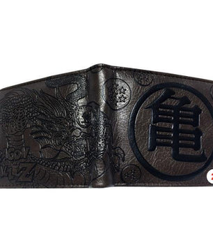 Dragonball z Logo Brown Bifold Wallet Men Card Holder - Lusy Store