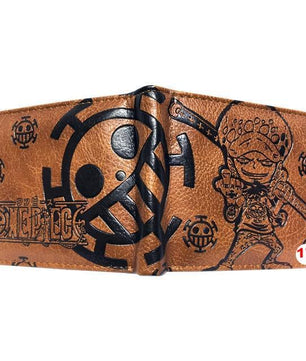 Dragonball z Logo Brown Bifold Wallet Men Card Holder - Lusy Store