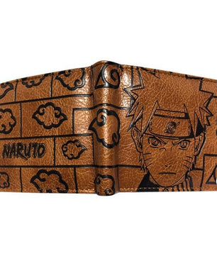 Dragonball z Logo Brown Bifold Wallet Men Card Holder - Lusy Store
