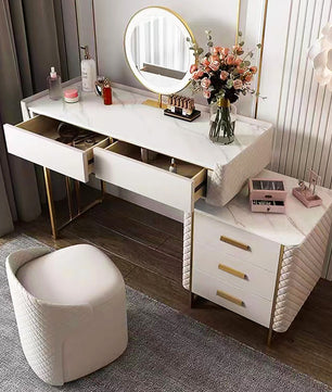 Dresser For Women Makeup Vanity Set Modern Dressing Table F429 - Lusy Store