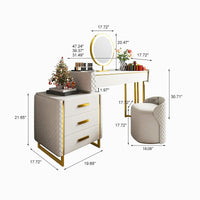 Dresser For Women Makeup Vanity Set Modern Dressing Table F429 - Lusy Store