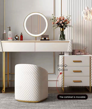 Dresser For Women Makeup Vanity Set Modern Dressing Table F429 - Lusy Store