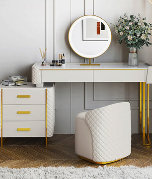Dresser For Women Makeup Vanity Set Modern Dressing Table F429 - Lusy Store