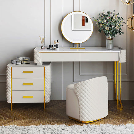 Dresser For Women Makeup Vanity Set Modern Dressing Table F429 - Lusy Store