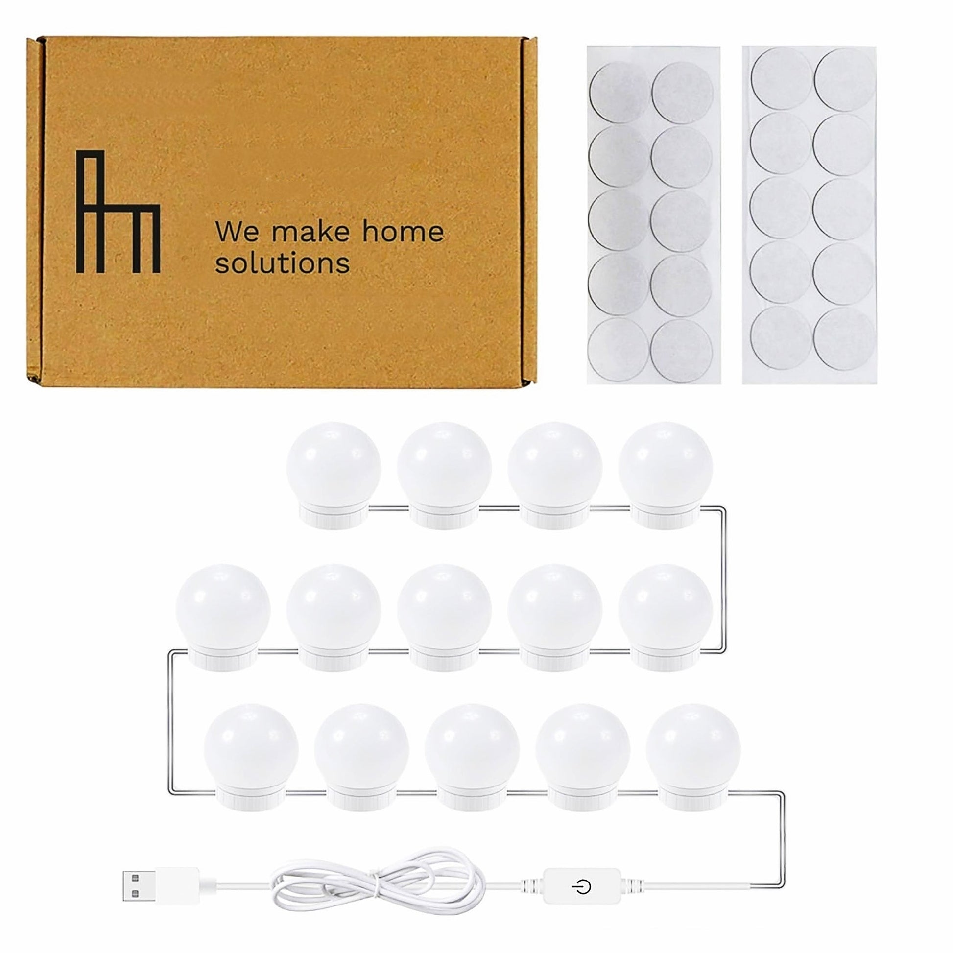 Dresser For Women Vanity Desk with Mirror and 12 LED Light Bulbs For Bedroom F432 - Lusy Store