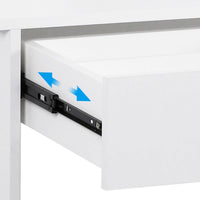 Dresser For Women White Table Set with Removable Mirror and Stool Bedroom F433 - Lusy Store