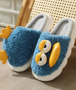 Duck Slippers Plush Women Men Funny Warm Couple Shoes Soft Household Cartoon Indoor - Lusy Store LLC