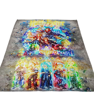 Harry Potter Fleece Blanket Grunge Grey Blanket Warm And Super Comfortable Best Gift For Kids - Lusy Store