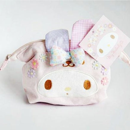 Easter My Melody Hello Kitty Cinnamoroll Pudding Dog Plush Bags Anime Purse Cosmetic Bag Girls Lover - Lusy Store