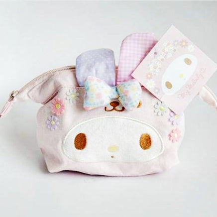 Easter My Melody Hello Kitty Cinnamoroll Pudding Dog Plush Bags Anime Purse Cosmetic Bag Girls Lover - Lusy Store