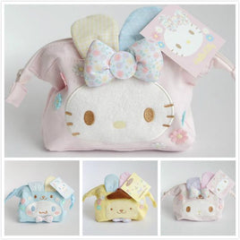 Easter My Melody Hello Kitty Cinnamoroll Pudding Dog Plush Bags Anime Purse Cosmetic Bag Girls Lover - Lusy Store