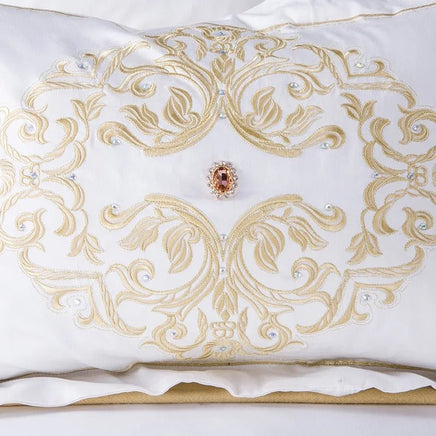 Egyptian Cotton Royal Luxury Embroidery Bedding Sets Duvet Cover Kids Bedding Sets Queen/King Size - Lusy Store LLC