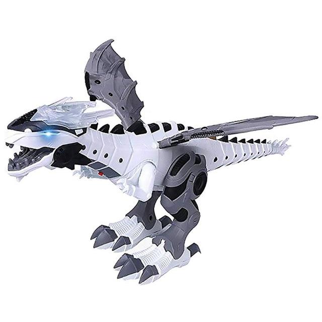 Electronic Pet Walking Dinosaur Roaring Flashing Light Sound Robot Educational - Lusy Store