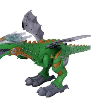 Electronic Pet Walking Dinosaur Roaring Flashing Light Sound Robot Educational - Lusy Store