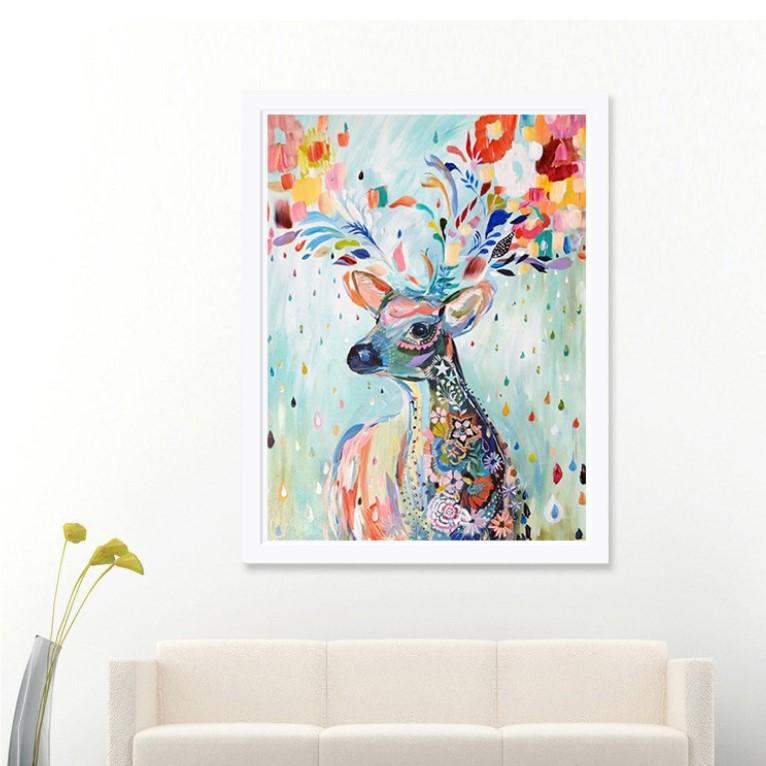 Elk Diamond Painting 5D DIY Living Room Background Wall DIY Decorative - Lusy Store