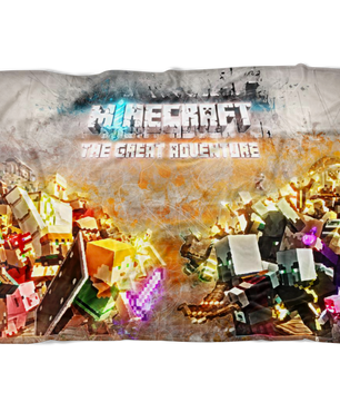 Minecraft Fleece Blanket Minecraft War Grunge Grey Blanket Warm And Super Comfortable Best Gift For Kids - Lusy Store