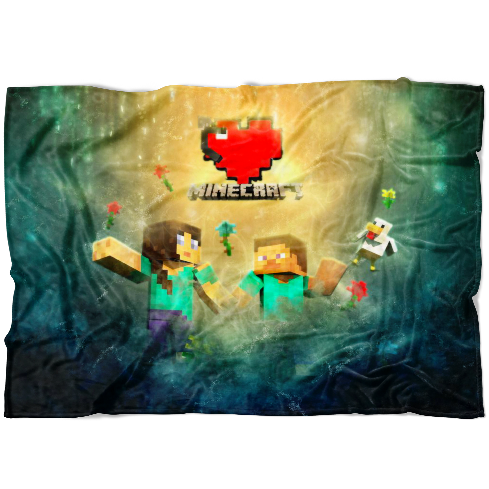 Minecraft Fleece Blanket Minecraft Love Colorful Blanket Warm And Super Comfortable Best Gift For Kids LS0738 - Lusy Store