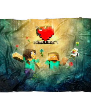 Minecraft Fleece Blanket Minecraft Love Colorful Blanket Warm And Super Comfortable Best Gift For Kids LS0738 - Lusy Store
