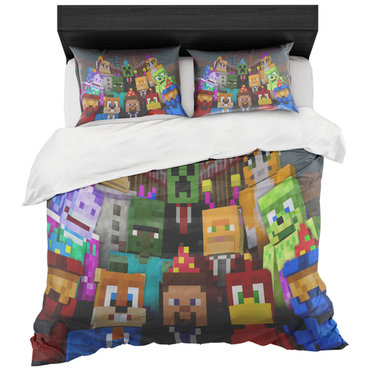 Minecraft Bedding Set colorful soft kids bedding - Lusy Store