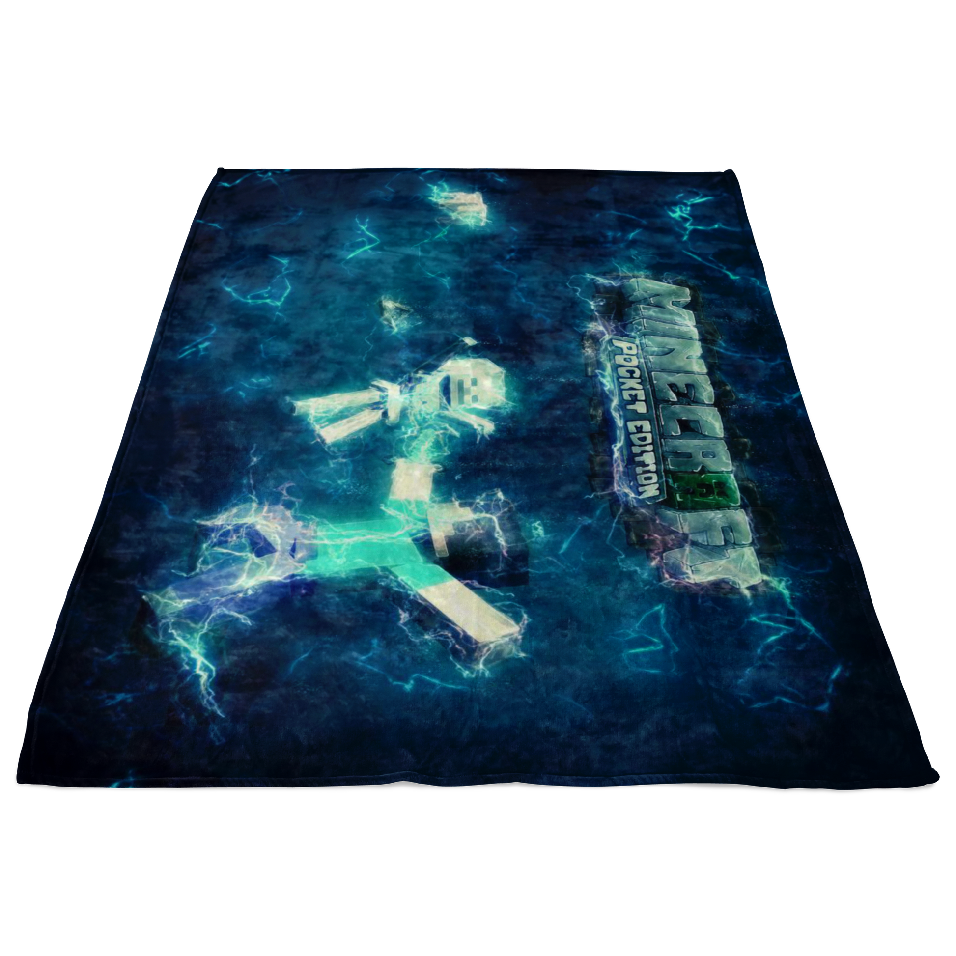 Minecraft Fleece Blanket Impulse Blue Blanket Warm And Super Comfortable Best Gift For Kids - Lusy Store