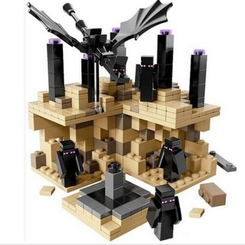 Far Lands Steve EnderDragon Iron Golem Model Brinquedos Juguetes Minecraft Toys,Baby Kids Toys - Lusy Store