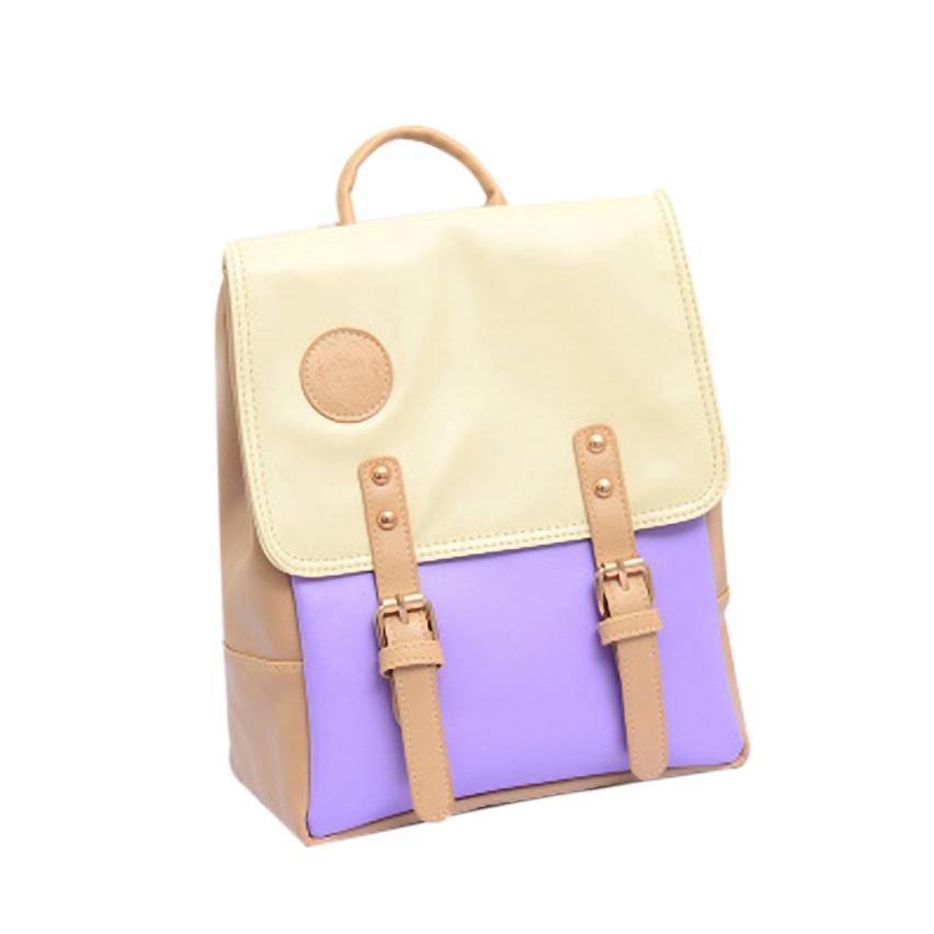 Fashion Leather Travel Shoulder Women Satchel Backpack - Lusy Store