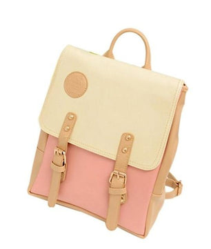 Fashion Leather Travel Shoulder Women Satchel Backpack - Lusy Store