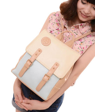 Fashion Leather Travel Shoulder Women Satchel Backpack - Lusy Store