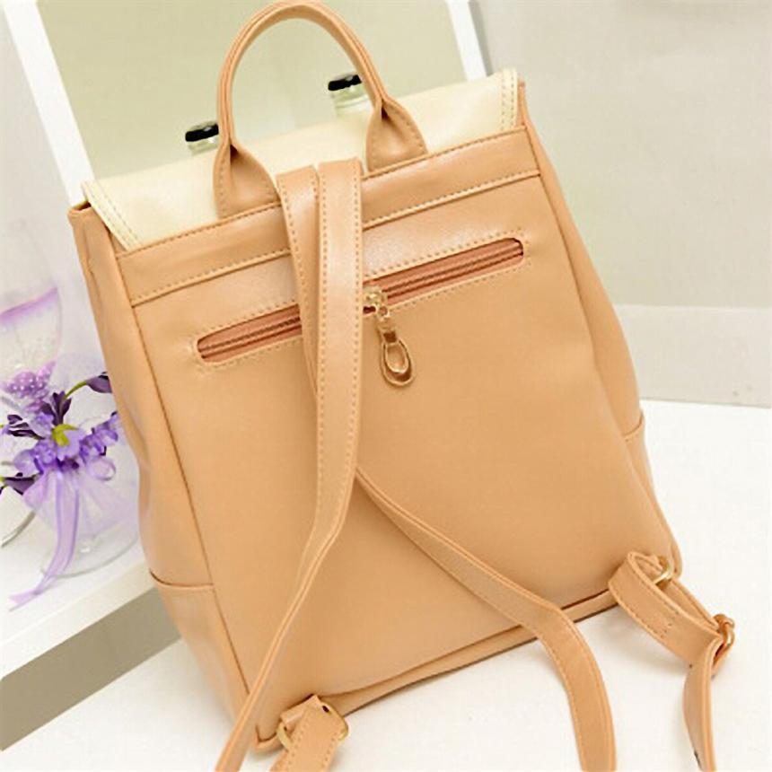 Fashion Leather Travel Shoulder Women Satchel Backpack - Lusy Store